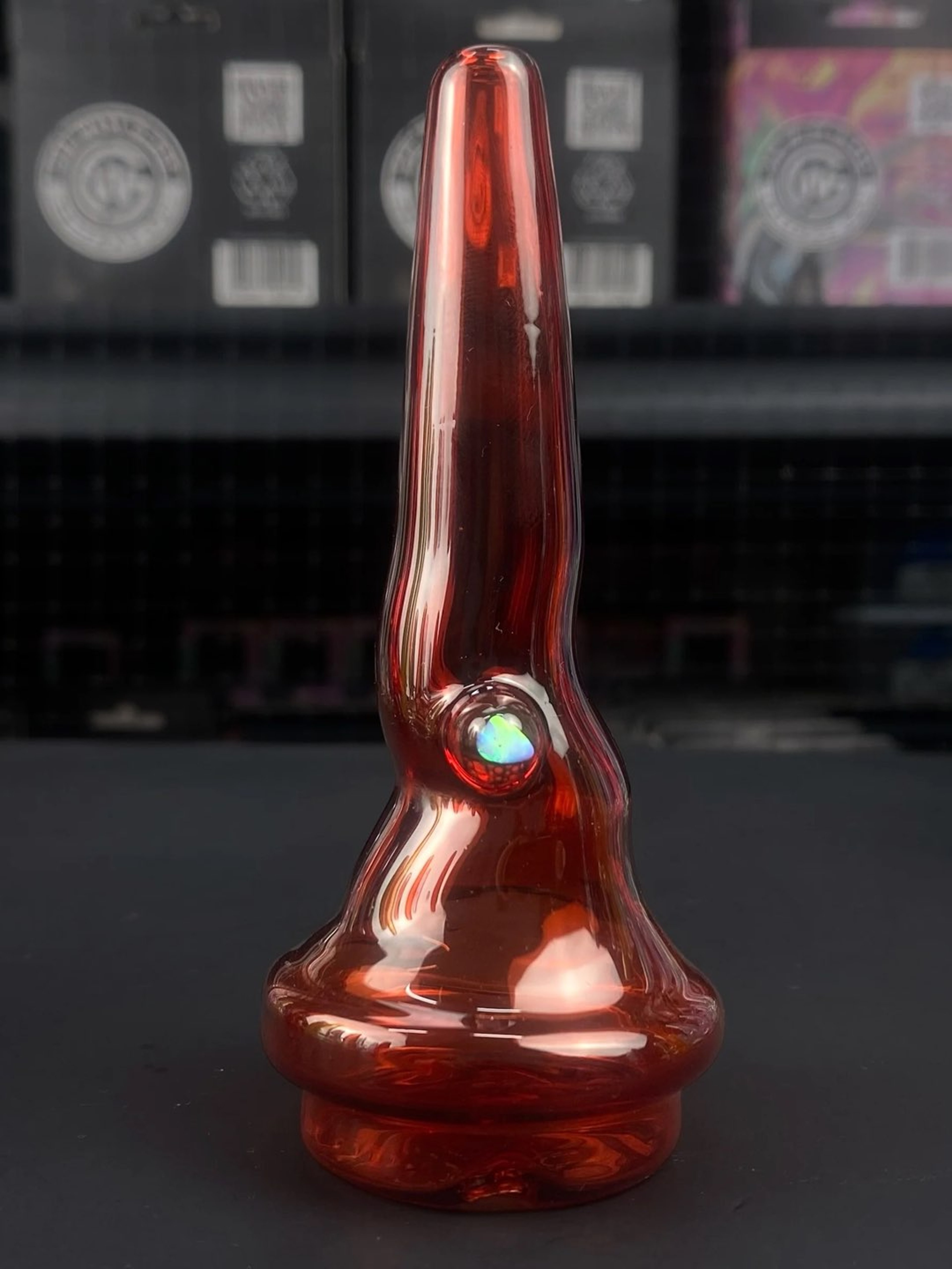 Preview pic of Magizle - Phoenix Red Crazy Dry Straw Puffco Peak Attachment