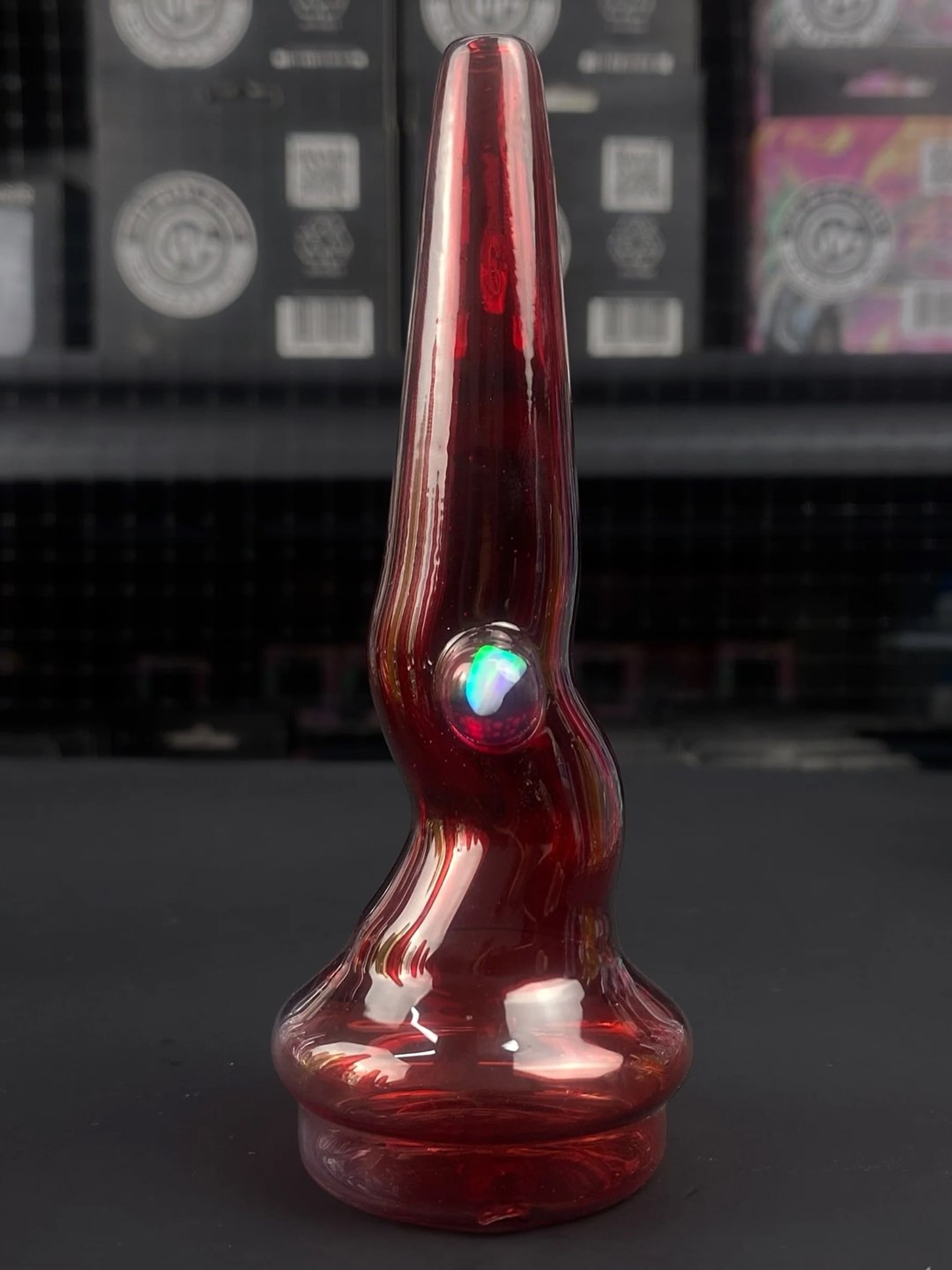 Preview pic of Magizle - Phoenix Red Crazy Dry Straw Puffco Peak Attachment