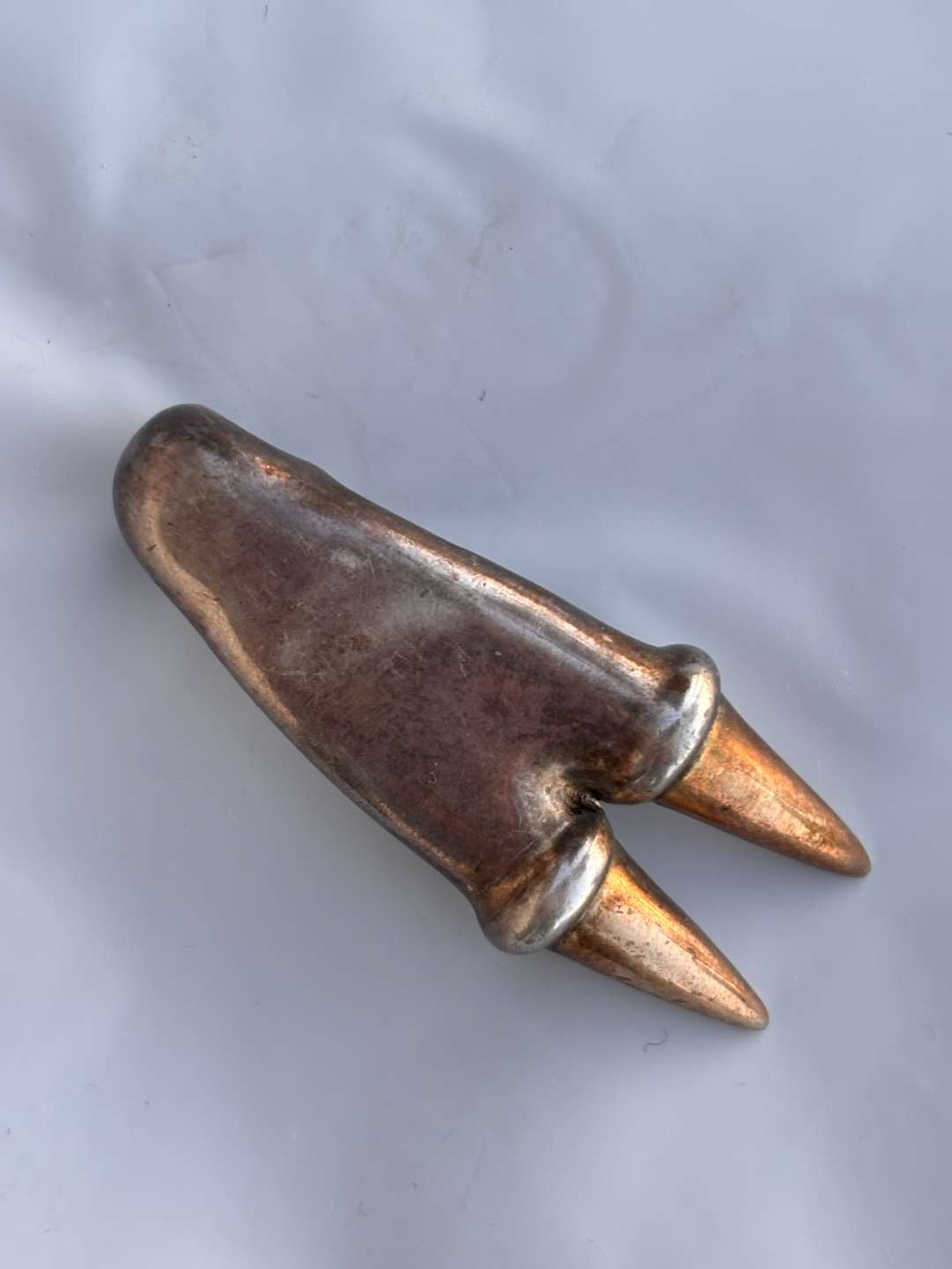 Preview pic of ELBO x BRZY - Silver + Brass or Gold Raptor Claw Pendant