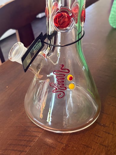Preview pic of ROOR® Classic 18inch Beaker Bong Dark Red - authentic - new -