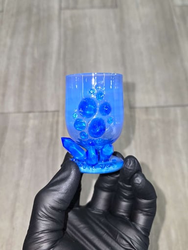 Preview pic of Northern Waters Glass - Crystal Cluster Tulip Cup Puffco Proxy Core Attachment