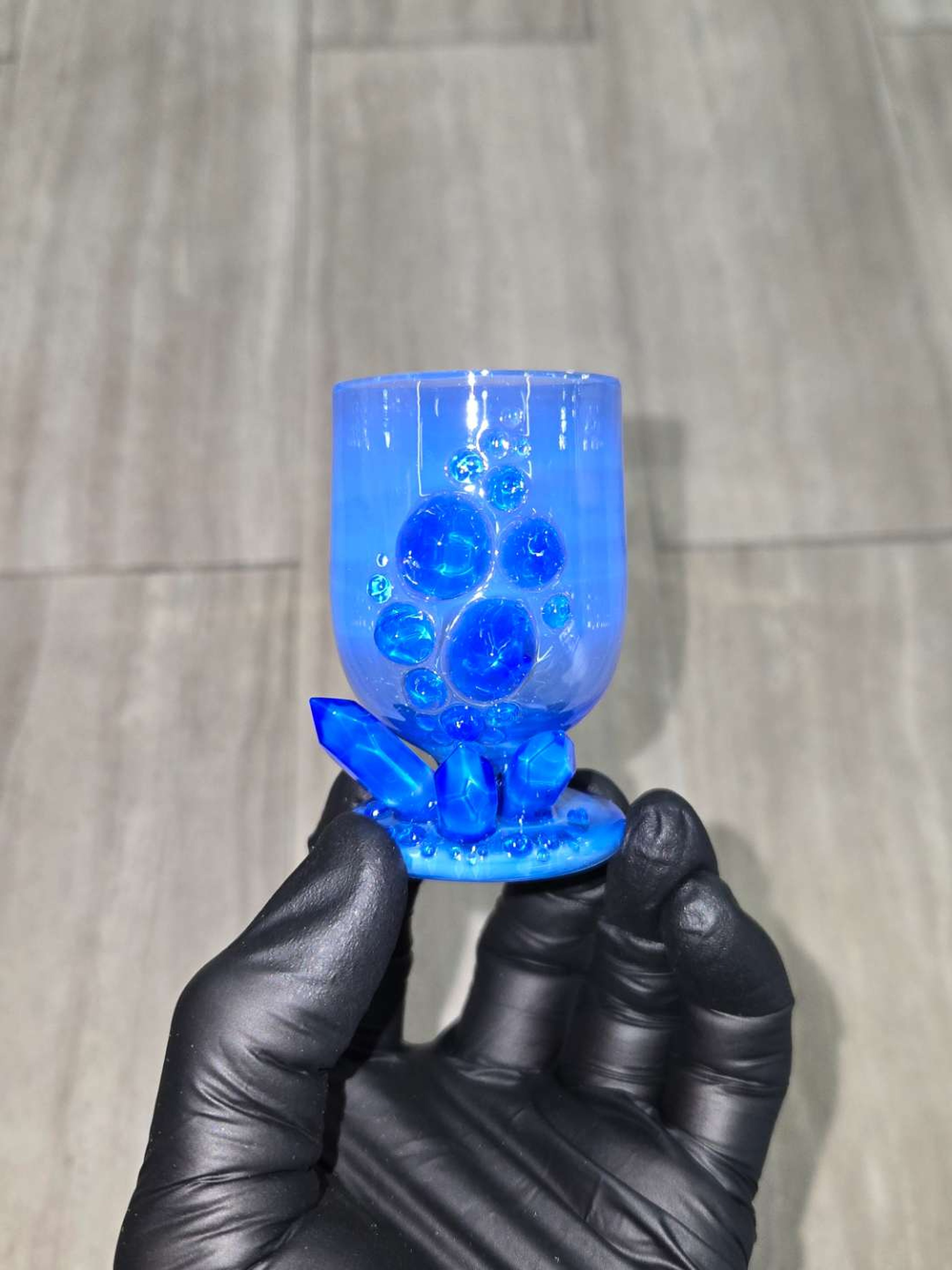 Preview pic of Northern Waters Glass - Crystal Cluster Tulip Cup Puffco Proxy Core Attachment