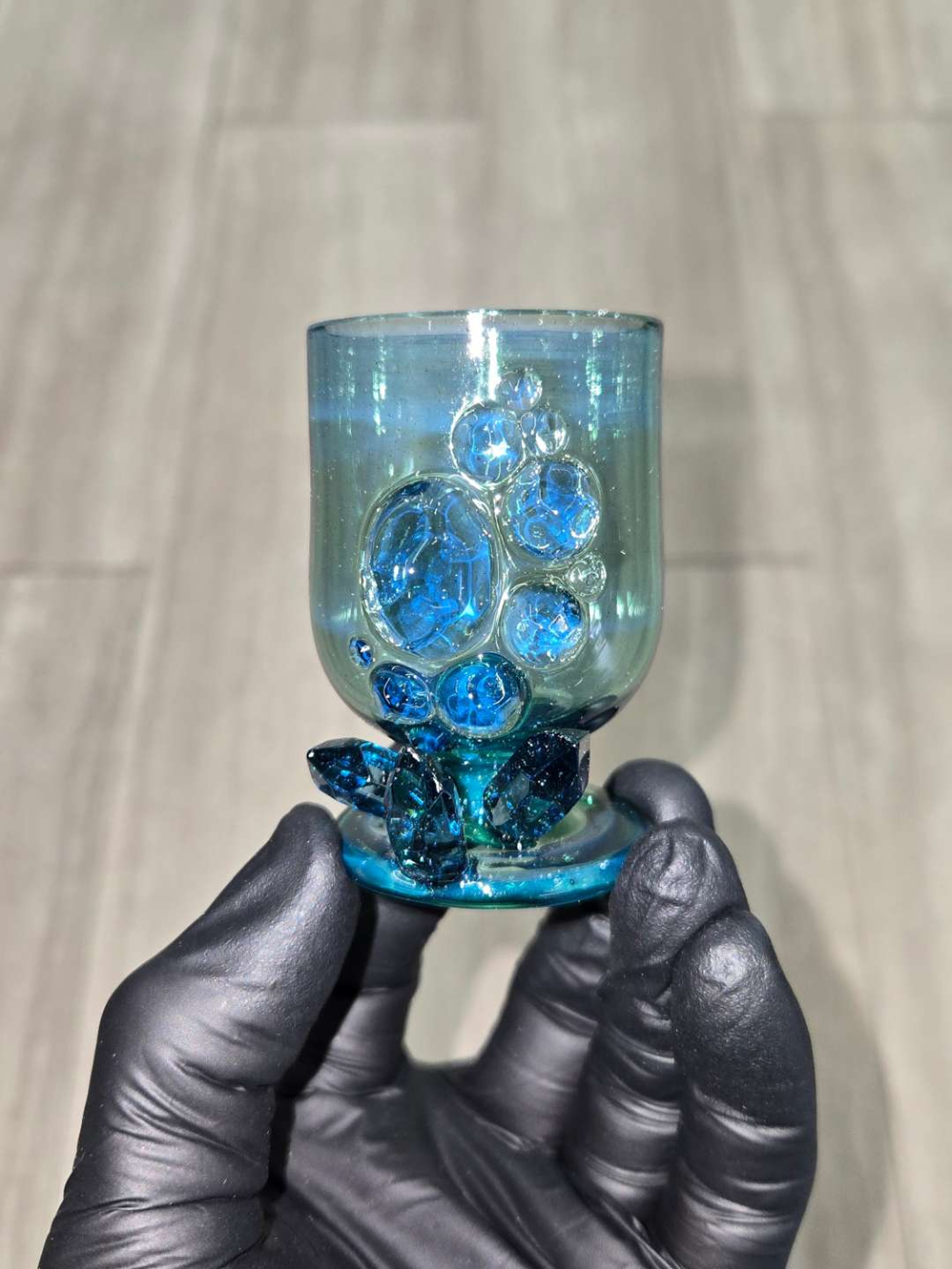 Preview pic of Northern Waters Glass - Crystal Cluster Tulip Cup Puffco Proxy Core Attachment
