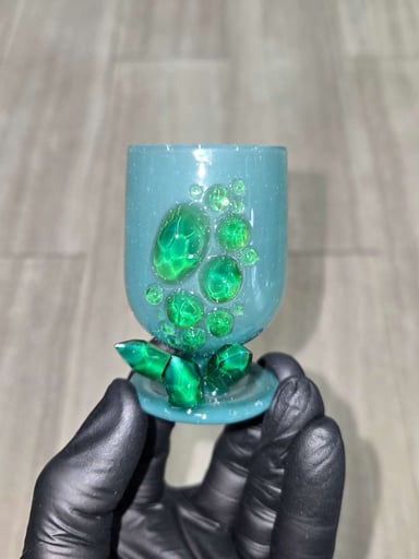 Preview pic of Northern Waters Glass - Crystal Cluster Tulip Cup Puffco Proxy Core Attachment