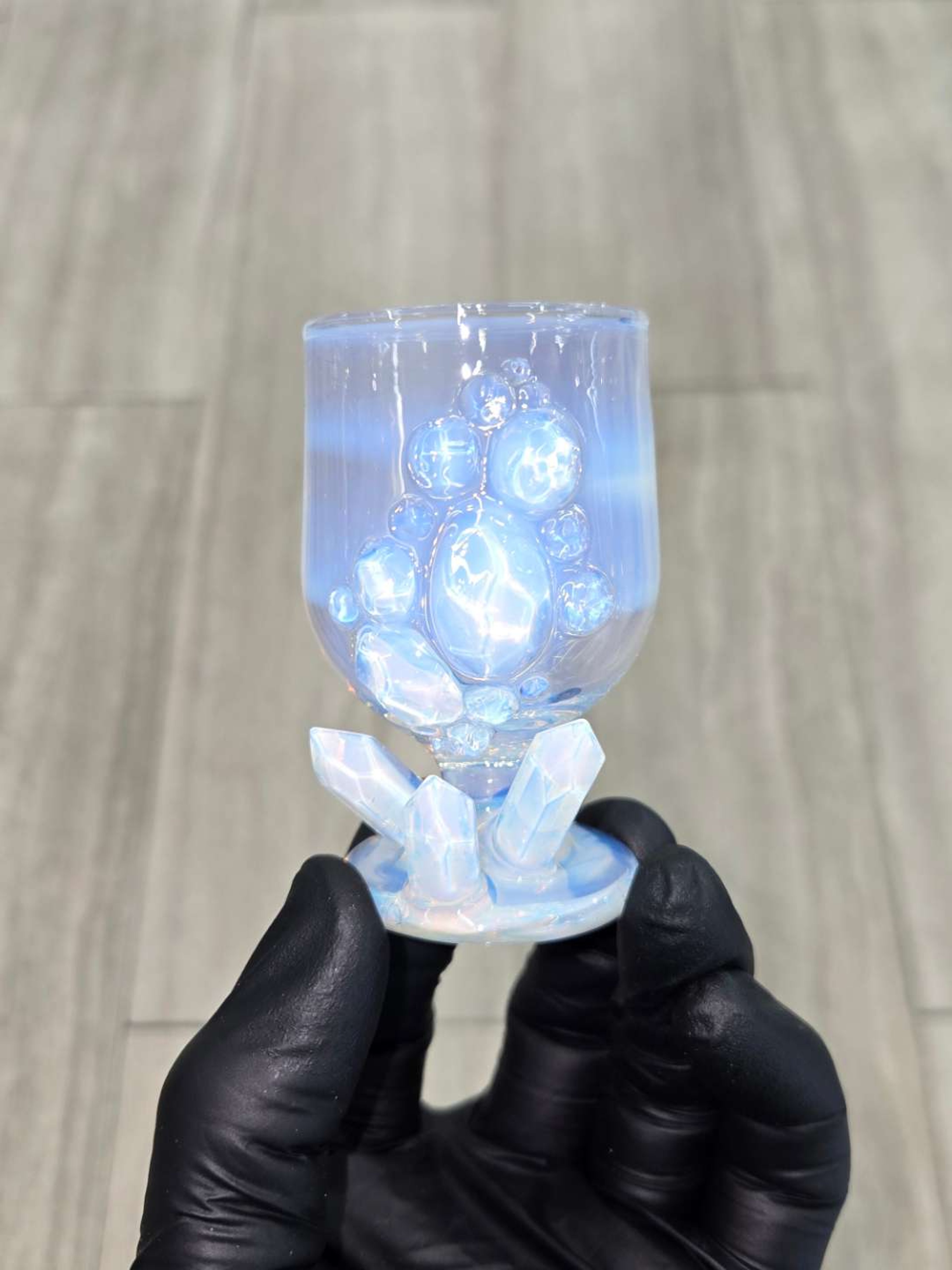Preview pic of Northern Waters Glass - Crystal Cluster Tulip Cup Puffco Proxy Core Attachment