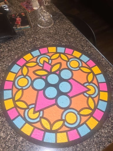 Preview pic of Grape God Miami Colorway Glow in the Dark 12inch Mood Mat