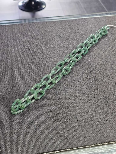 Preview pic of Anonamyss Glassworx Green Cropal Chain