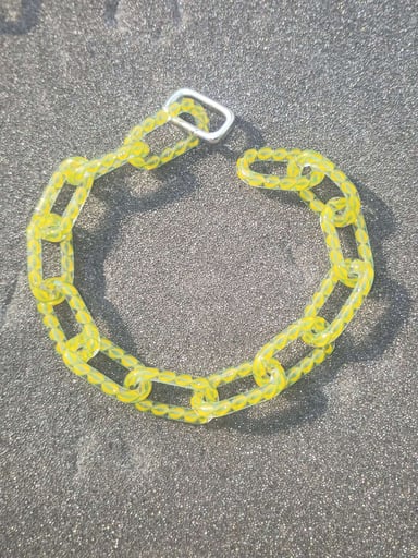 Preview pic of Green / Yellow 8.5" bracelet
