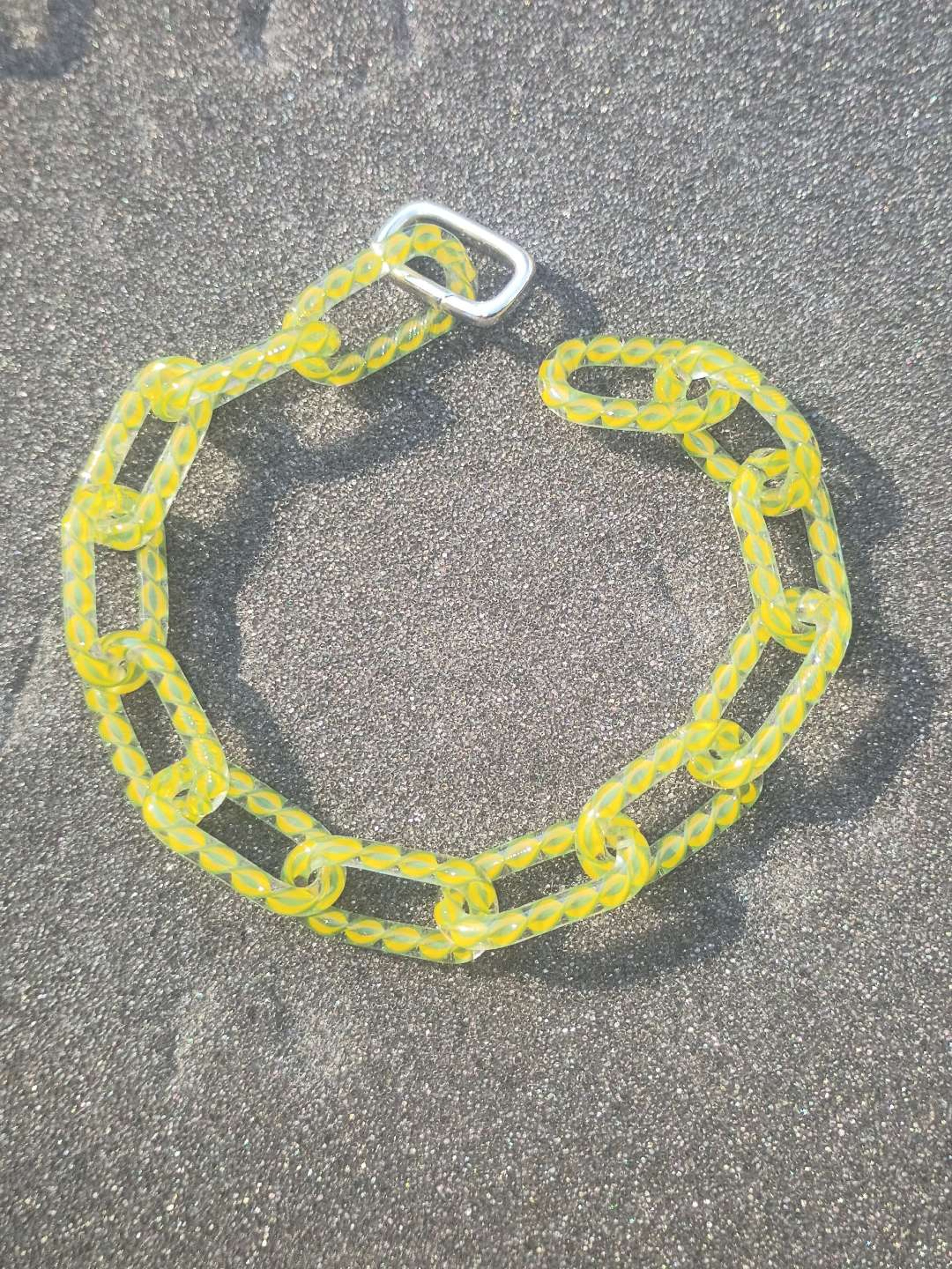 Preview pic of Green / Yellow 8.5" bracelet