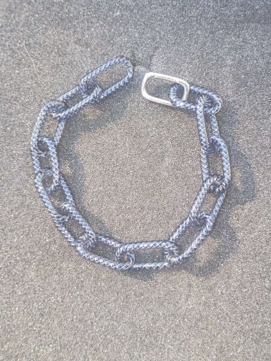 Preview pic of Cobalt / Electrum metallic 8.5" bracelet