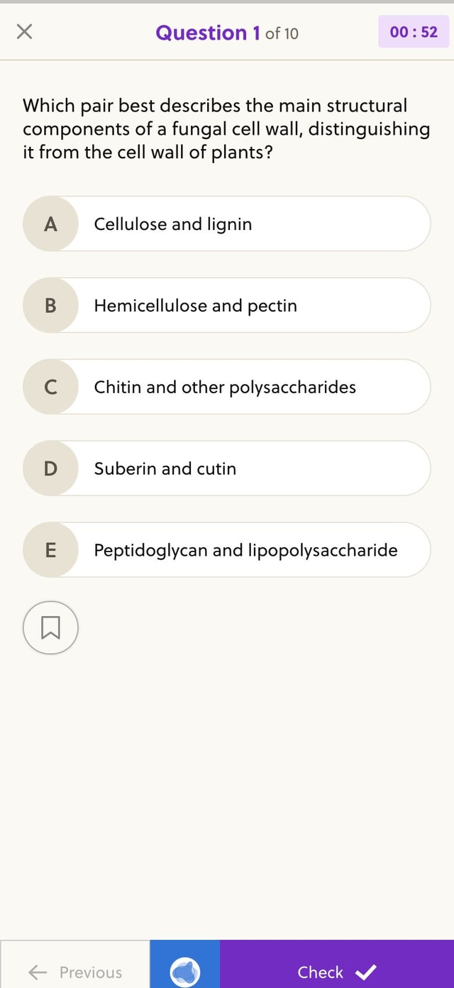 IMAT Mentor mobile quiz question