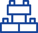 An illustration of building blocks