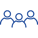 An illustration of three heads