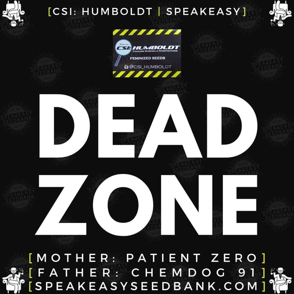 Speakeasy presents Dead Zone by CSI Humboldt (Feminized Seeds)