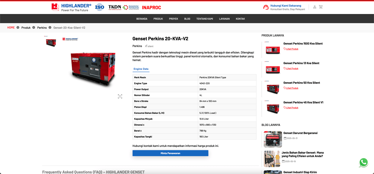 Website Utama Highlander