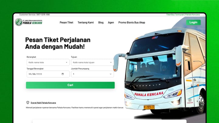 Website Utama: Tampilan responsif untuk profil perusahaan dan katalog produk.