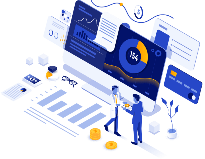 IT Consultant Company Illustration