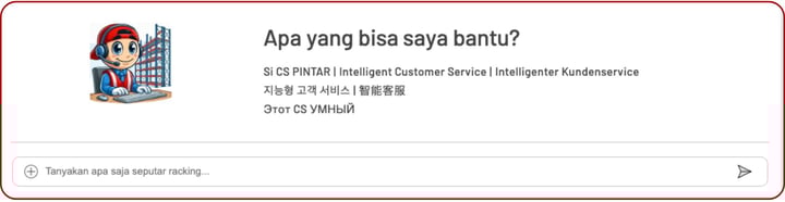Si CS PINTAR (AI): Layanan pelanggan cerdas berbasis kecerdasan buatan.