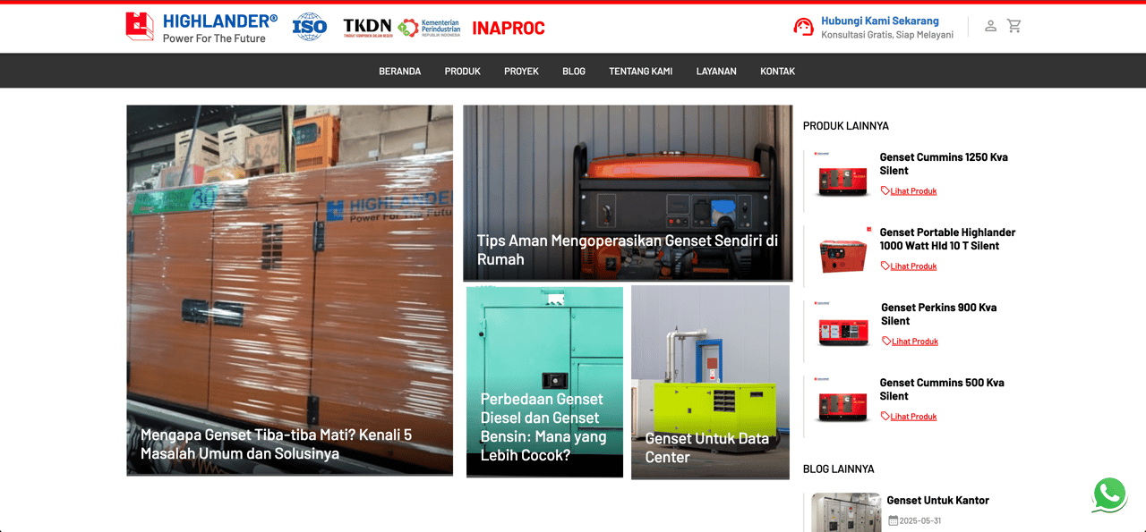 Website Utama Highlander