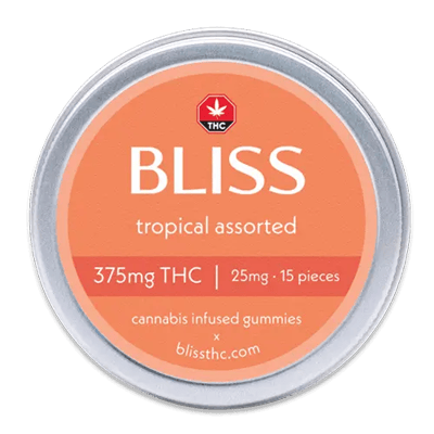 Bliss Tropical Assorted Gummies 375mg