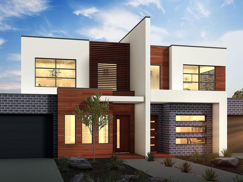 Double storey Design concept - A Dual Occupancy by Berstan Homes