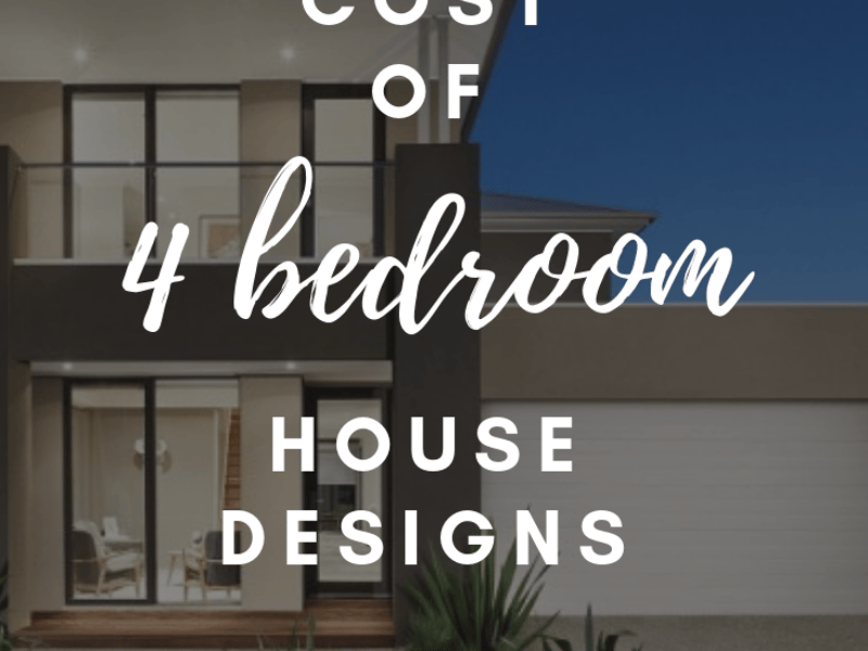 Cost of 4 bedroom house design House plans