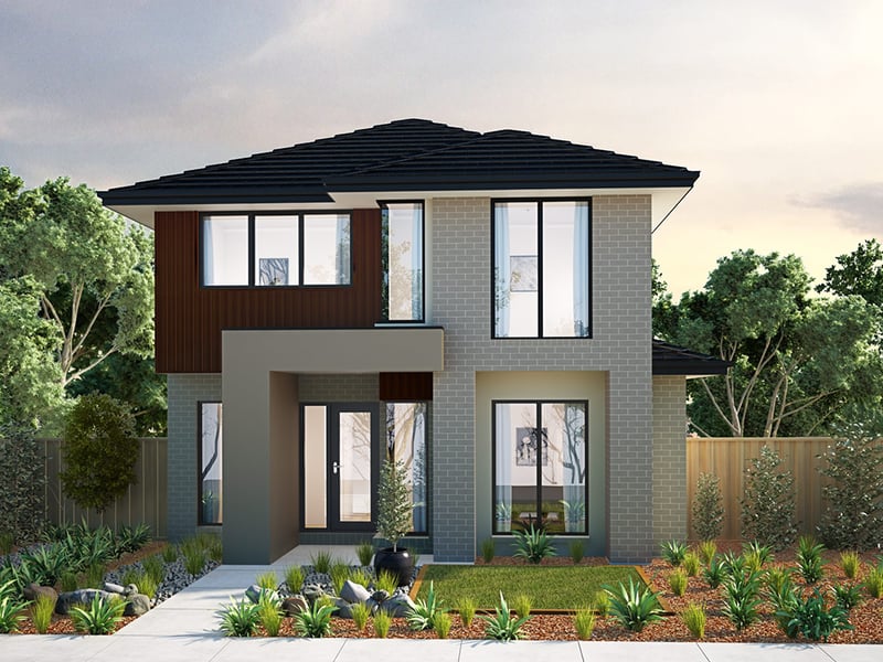 Double storey Cashmere - Rear Garage House by Burbank Homes QLD