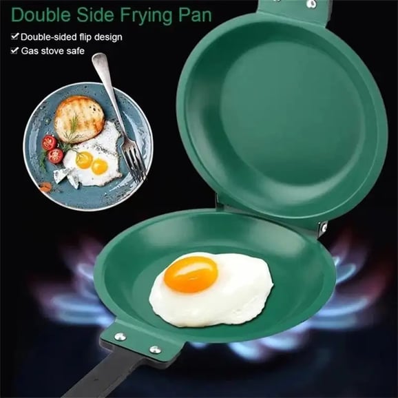 Pans Double Sided Pancake Pan Frying Pot Non-stick Cookware For Kitchen Omelet Steak Ham Stove Utensils Cooking