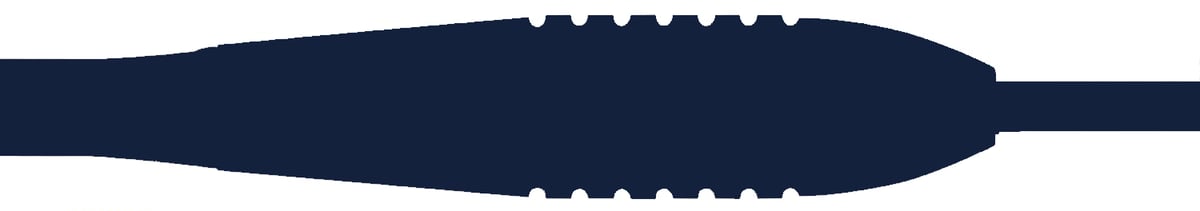 Bomb or stubby dart barrel shape diagram