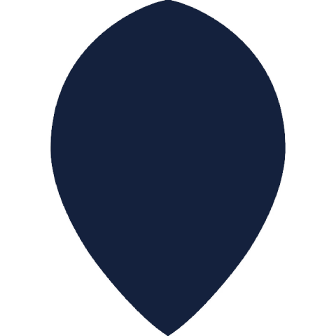 Pear dart flight shape diagram