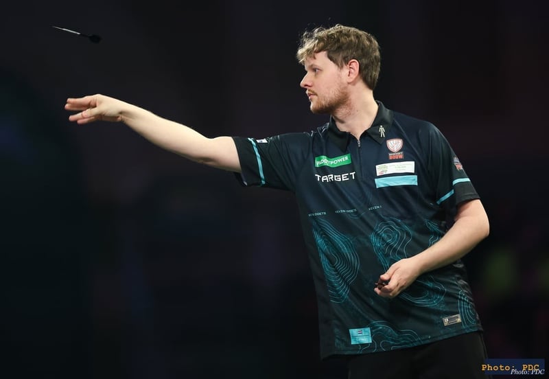 Kevin Doets in action at the World Championship