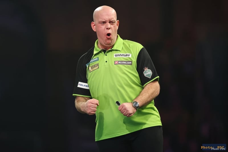 Michael van Gerwen at the World Championship