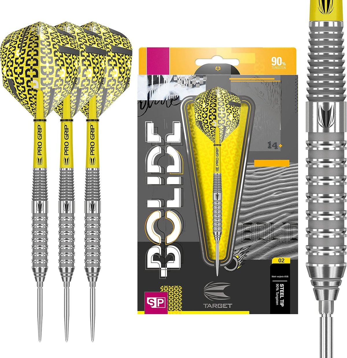 Target Bolide 02 complete dart set with flights and stems