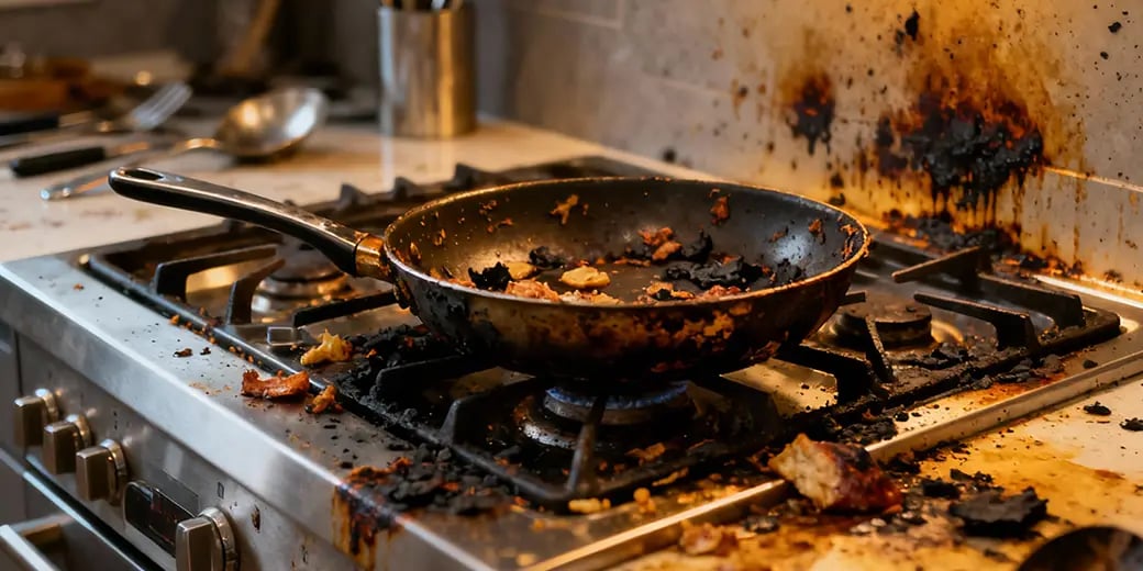 Burnt-on food removal - Santopi Cleaning Services