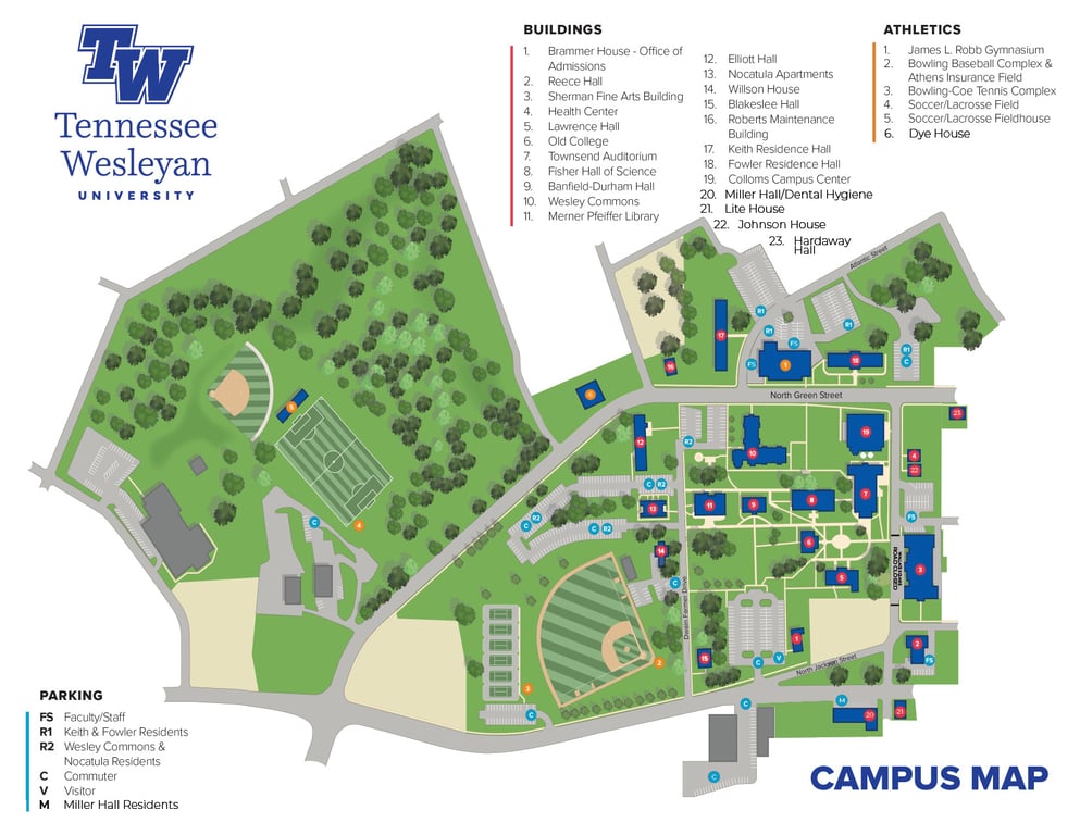 Tennessee Wesleyan University campus