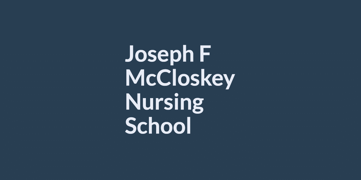 Joseph F McCloskey School of Nursing campus