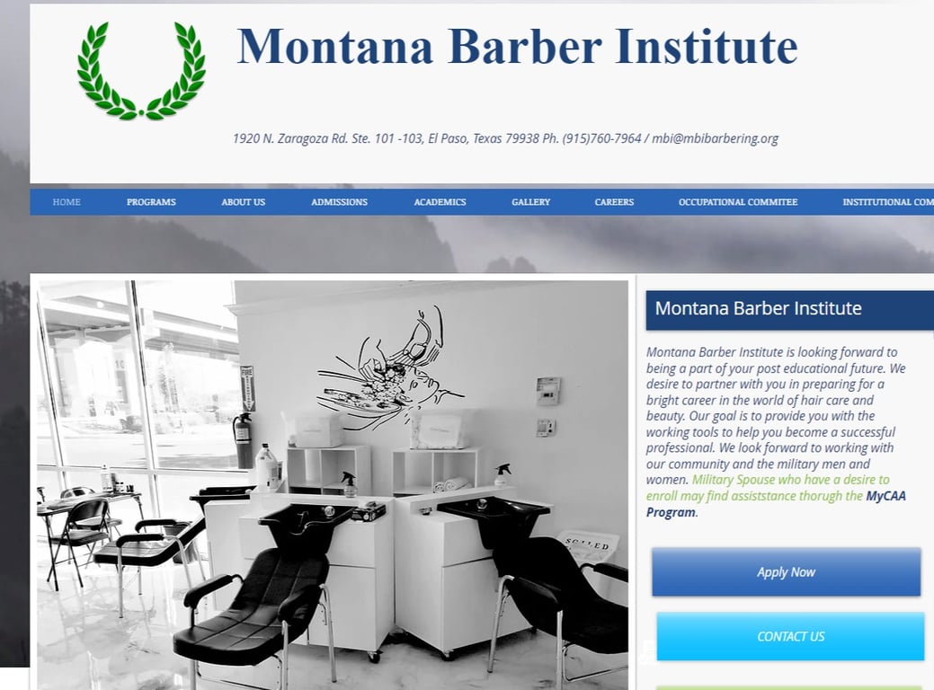 Monta Barber Institute campus