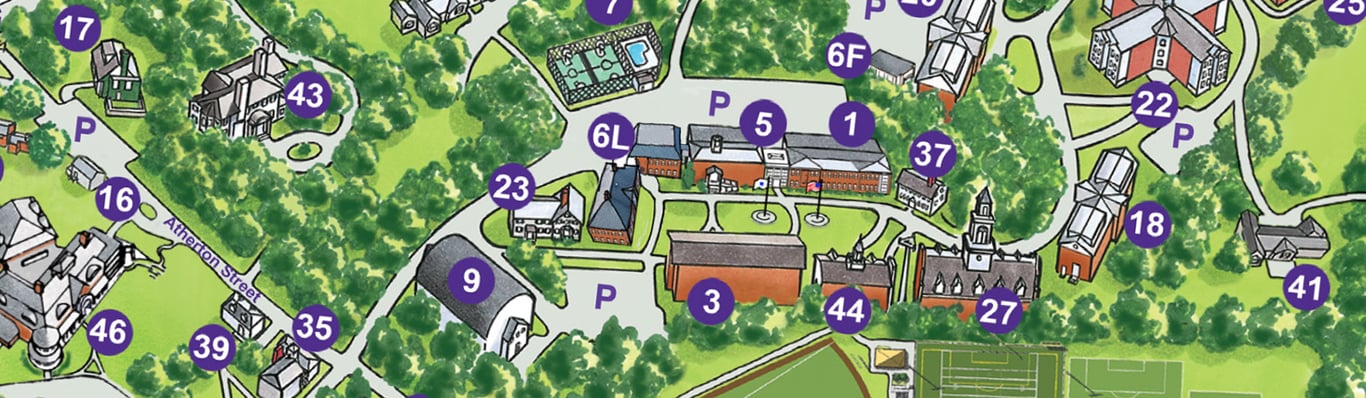 Curry College campus