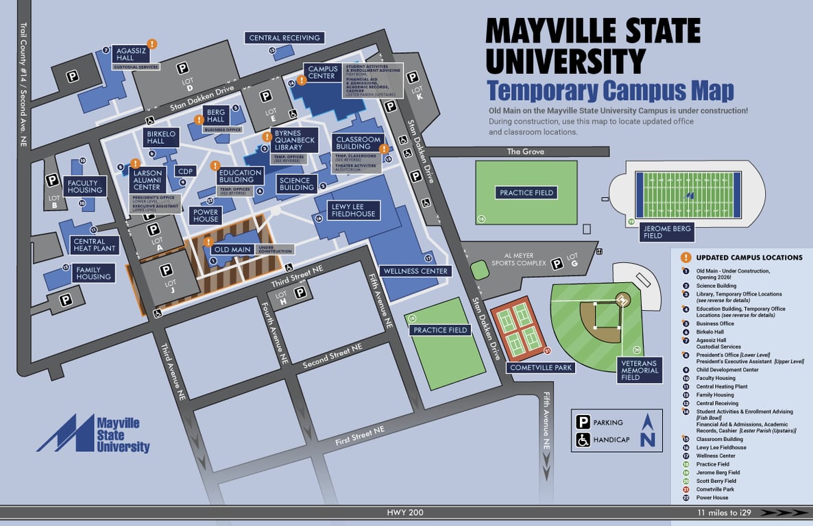 Mayville State University campus