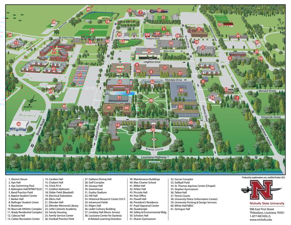 Nicholls State University campus