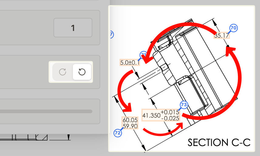 Custom ballooning direction