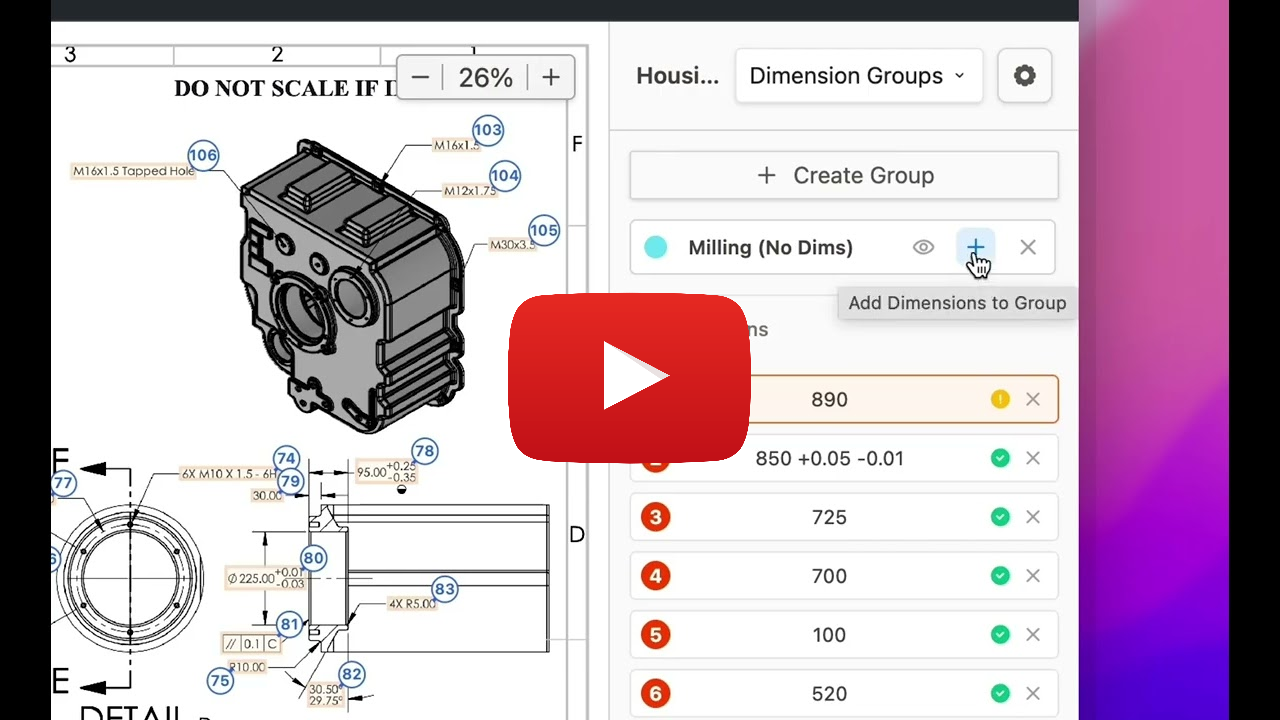 Dimension Groups Demo