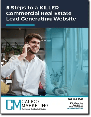 Mockup of a PDF booklet for 5 Steps to Make your Website Generate Leads.