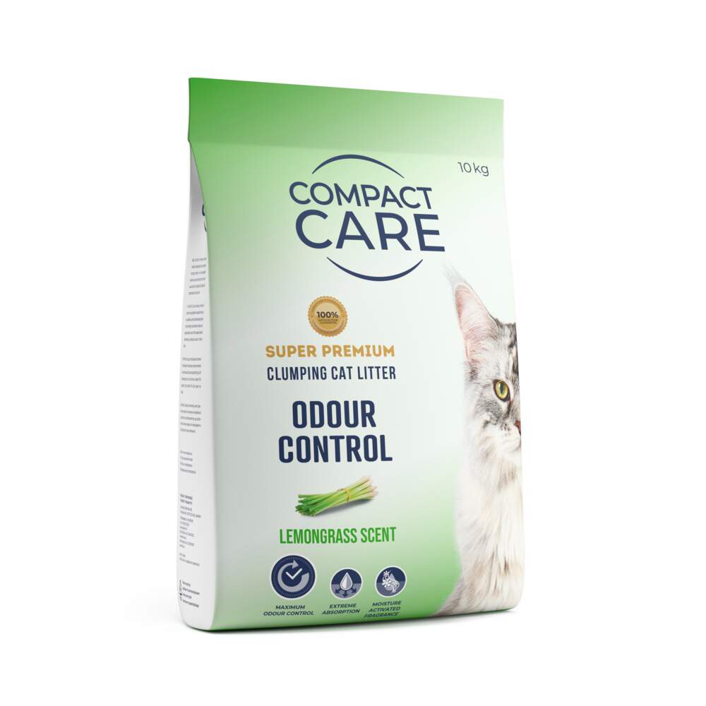 COMPACT CARE Odour Control pakaiši kaķiem, 10kg, citronzāle - Produkta attēls