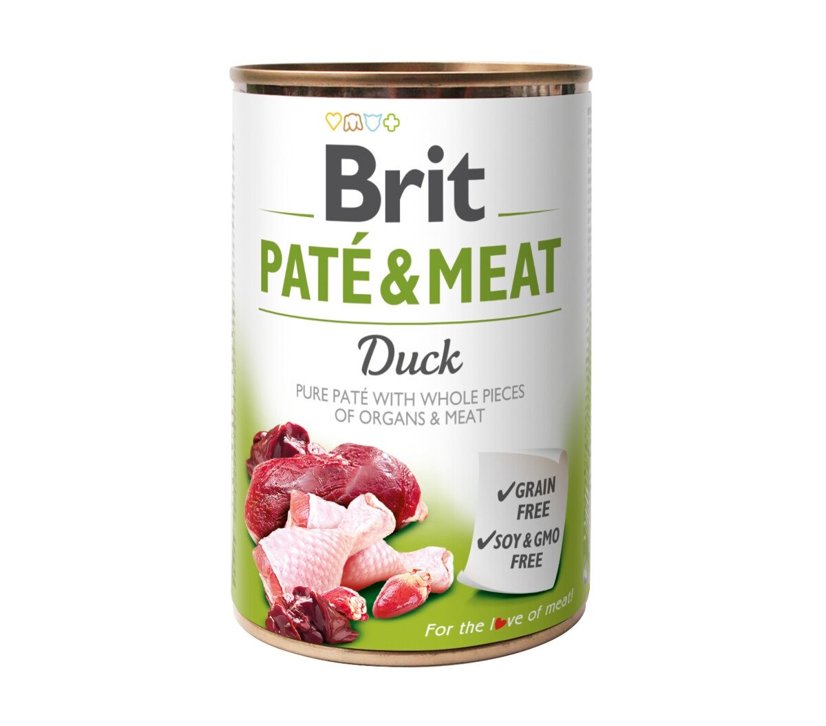 Brit Care Paté & Meat konservai suaugusiems šunims su antiena, 400g - 