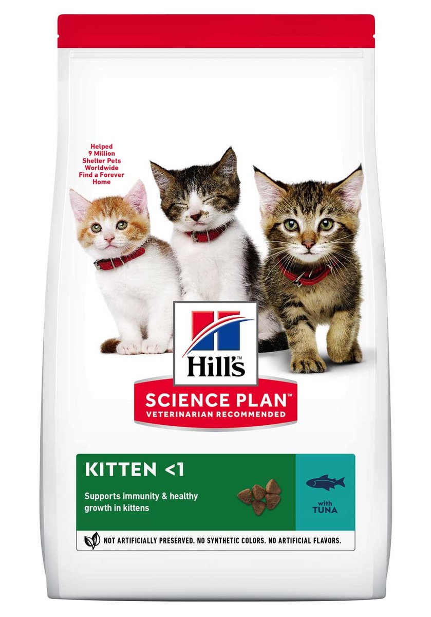 Hill´s Science Plan Kitten maistas kačiukams su tunu, 1,5kg -  1