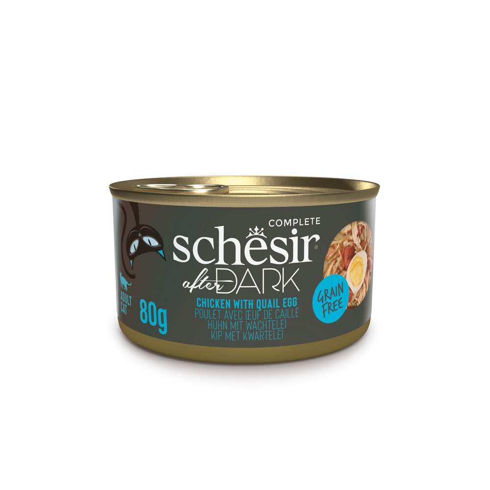 Schesir After Dark kassi konserv, kana/vutimuna, 80 g - Tootepilt