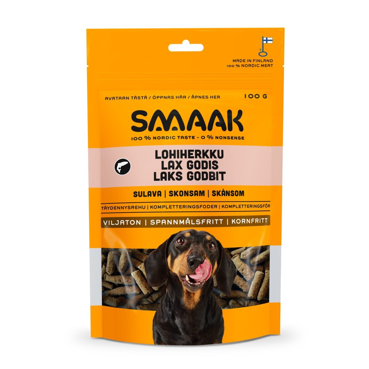 SMAAK lašišos skonio skanėstai šunims, 100g - 