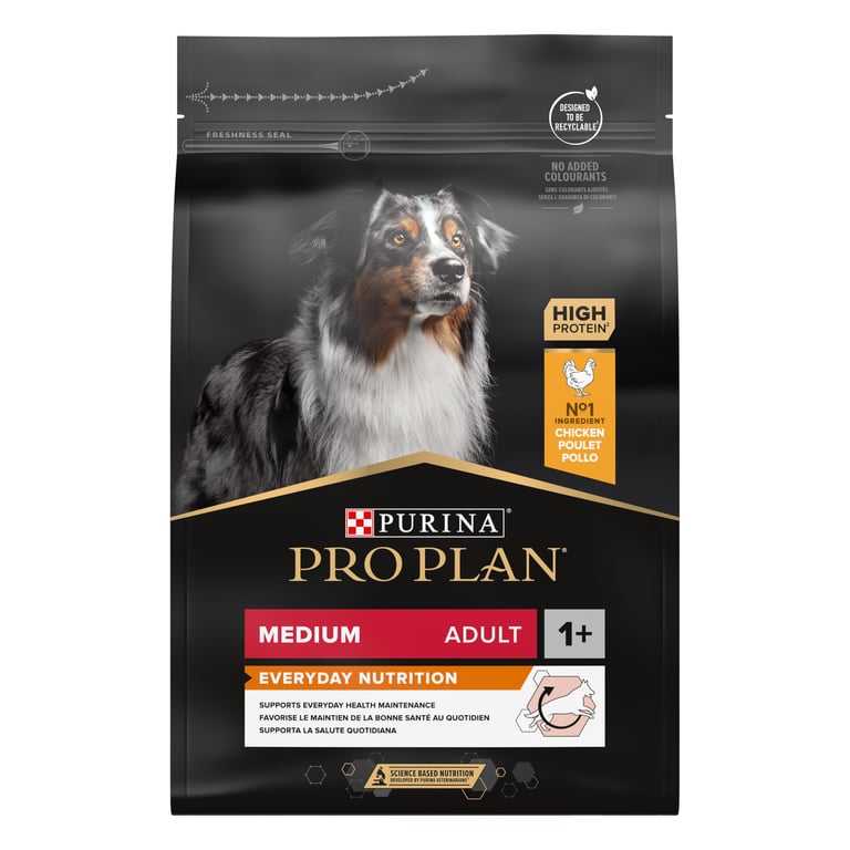 PRO PLAN KOERA TÄISSÖÖT KESKM.TÕUG KANA 3KG