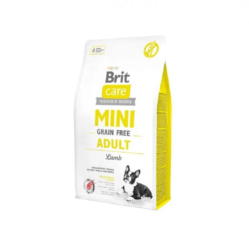 Brit Care begrūdis sausas maistas mažų veislių šunims su eriena, 2kg - 
